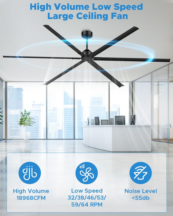 Reversible 120 Inch HVLS Commercial Industrial Fan