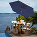 7.5 Ft Outdoor Patio Umbrella, Table Umbrella, Navy