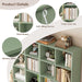 71 Inches Tall EmeraldGreen Adjustable Sturdy Bookshelf