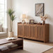 63" Fluted Sideboard Buffet Cabinet with Storage and 4 Doors