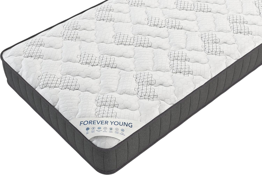 Twin Hybrid Mattress, Medium-Firm, Made in USA