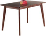 94848 Shaye Dining Table, Walnut, 47.2X29.53X29.13