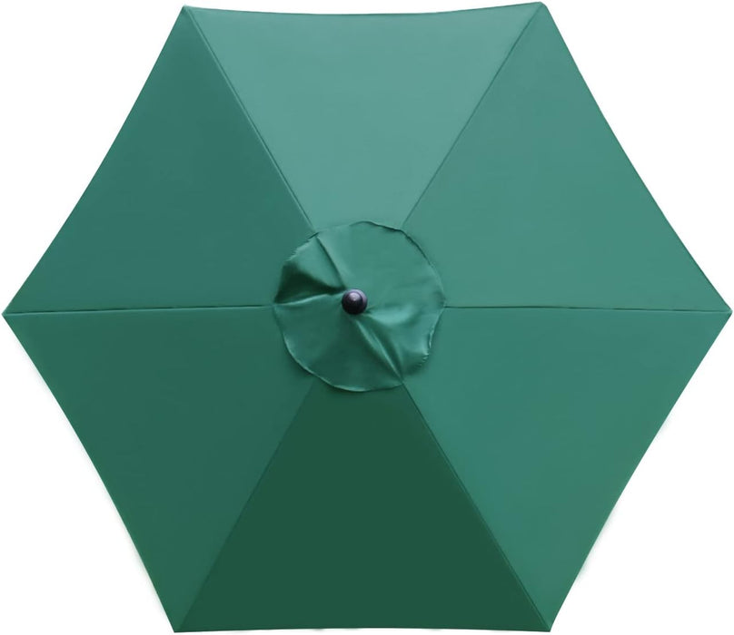 7.5' Patio Umbrella Outdoor Table Umbrella Tilt Crank Dark Green