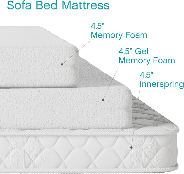 Memory Foam Mattress Queen FourPointFiveInch Foldable Sleeper
