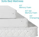 Memory Foam Mattress Queen FourPointFiveInch Foldable Sleeper