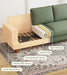 Corduroy Sofa EightySevenInch DeepSeat Green LivingRoom Comfort