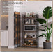 Foldable IndustrialGrade 59 Inch Bookshelf No Assembly