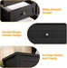 12-Drawer Dresser, Modern Wooden Storage Chest of Drawers, Wide Dresser TV Stand for 65 Inch TV, Large Wood Drawer Organizer for Bedroom, Living Room, Hallway, Black