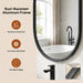 Black Oval Mirror 24X36 Inch, Oval Bathroom Mirror
