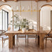 70.9Inches PremiumHandcrafted Wood Dining Table Arched Legs