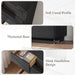 Black 6 Drawer Dresser for Bedroom, 48" Tall Dressers & Chest of Drawers with Curved Profile Design, Modern Dresser with Thickened Base for Bedroom, Living Room, Hallway