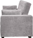 Modern Gray Queen-Size Convertible Loveseat