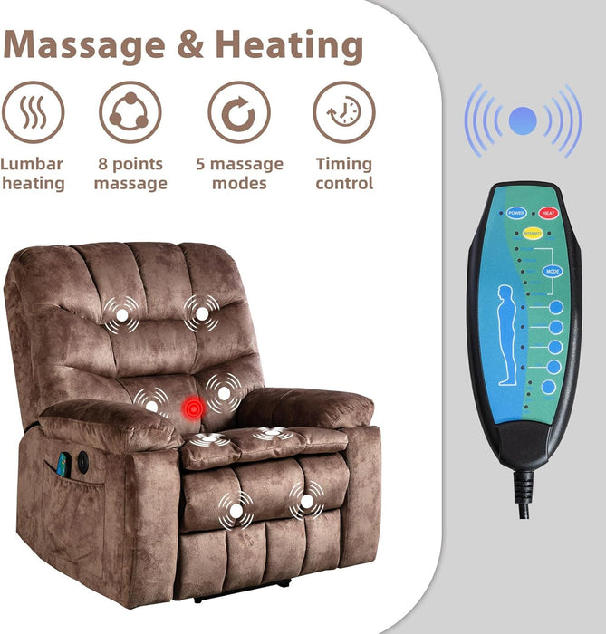 Power Lift Recliner with Massage & Heat