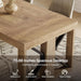 70.87" Rectangular Dining Table for 6-8 People, Farmhouse Wooden Kitchen Dinner Table with Strong Base for Dining Room, Kitchen, Living Room, Brown