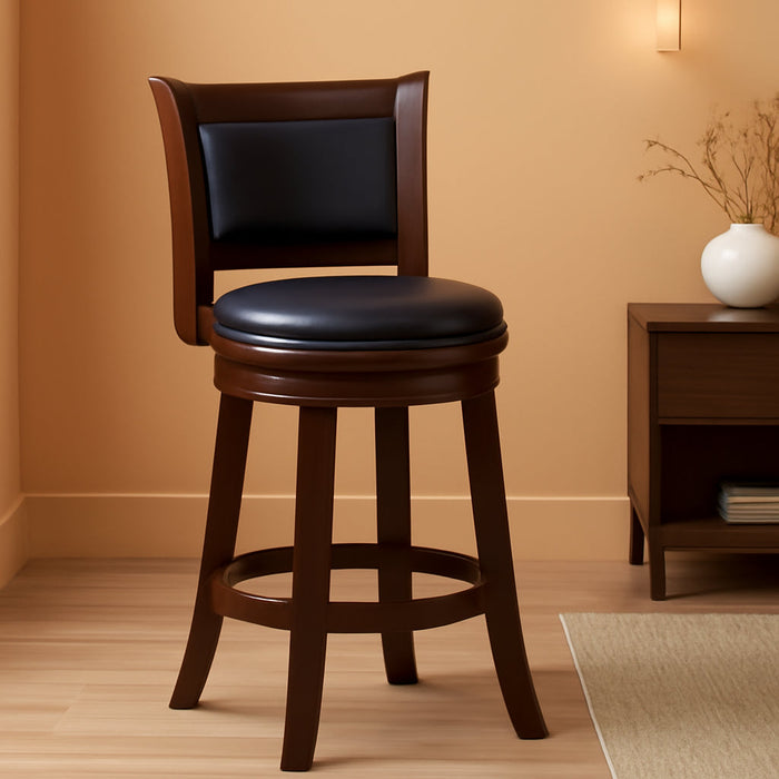 Augusta Swivel Extra Tall Bar Stool - Cappuccino