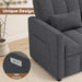 Three In One Convertible Sleeper Sofa Bed With Adjustable Backrest Light Gray