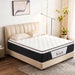 12 Inch Queen Mattress, Medium Firm Hybrid Memory Foam, 7-Zone Body Support for Pressure Relief, Motion Isolation, Queen Mattress in a Box, White Breathable Textured Fabric Mattresses