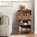 Fluted Buffet Cabinet with Storage, Modern Coffee Bar Cabinet