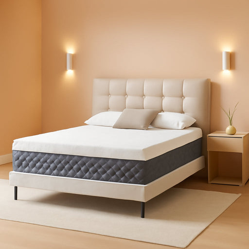 3 Inch Queen Gel Memory Foam Mattress, Cooling Gel Infused Pressure Relief Mattress, Non Slip with Removable Washable Cover, Certipur-Us & Oeko-Tex Certified