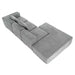 116.5 In. Straight Arm 4-Piece Boucle Fabric Sectional Sofa in Gray with 2 Pillows