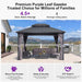 10' X 12' Gazebo Outdoor Aluminum Gazebo with Heavy Duty Galvanized Steel Double Roof for Patio Backyard Deck, Netting and Curtains Included, Grey
