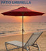 10FT Patio Umbrella, Outdoor Umbrella with Push Button Tilt and Crank, 8 Sturdy Ribs, UV Protection & Waterproof Market Umbrella for Pool, Backyard, Beach,Deck