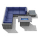 Caydin 5 - Person Modular Patio Conversation Sets with Cushions