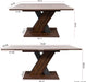 70.87" Extendable Dining Tables for 4 to 8, Mid Century Modern Wooden Expandable Dining Table W/X-Shaped Base, Multifunctional Extendable Large Long Kitchen Dinner Table for Dining Room Walnut