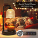 Candle Warmer Lamp with Timer, Dimmable Adjustable Height Candle Lamp, Birthday Gifts for Women Mom Sister Friends, House Warming Gifts New Home, Candle Lamp Warmer with 2 Bulbs - Coalblack