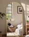 69"X28" Arched Full Length Mirror, Standing Floor Mirror, Gold