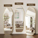 67" X 24" Irregular Full Length Mirror with Stand Gold