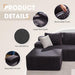 Modular Sectional Sofa Memory Foam Oversized Chaise