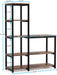 Book Shelf for Bedroom, 5-Tier Tall Bookshelf with 3 Display Shelves for Living Room, Wooden Bookcases Modern Free Standing Bookshelves for Office