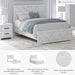 Signature Design by Ashley Cayboni Farmhouse Queen Panel Bed, Foundation or Box Spring Needed, Whitewash
