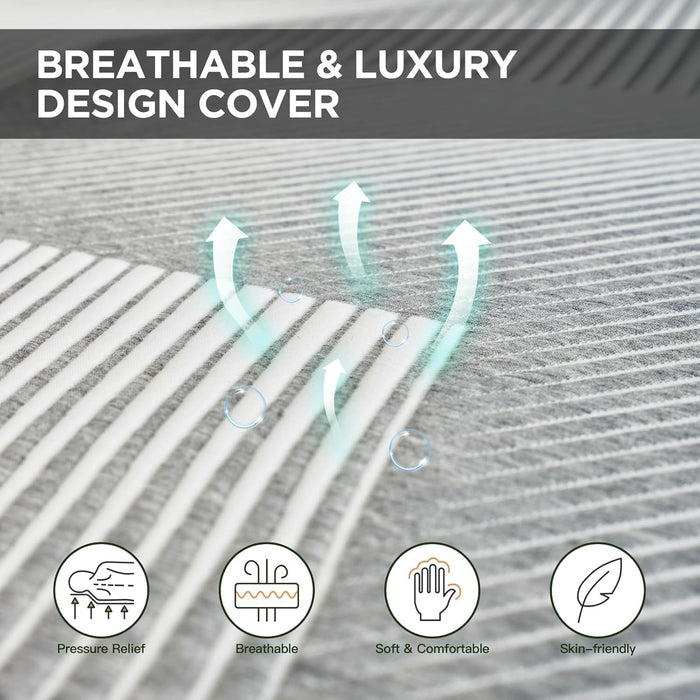 Queen Hybrid Memory Foam Mattress 14 Inch