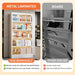 Industrial Five Tier Metal Bookcase Adjustable Shelves