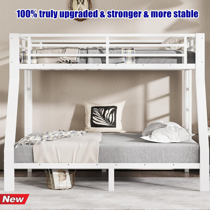 White FullSize DurablePremiumQuality Bunk Bed Frame