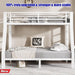 White FullSize DurablePremiumQuality Bunk Bed Frame