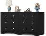 Black 6 Dresser for Bedroom