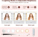 White Makeup Vanity Desk With Brilliant Illumination
