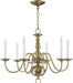 Lighting 5006-01 Williamsburgh 6 Light Antique Brass Chandelier