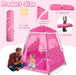 Kids Pop-Up Play Tent: 78"X66" Portable Baby Playpen Large Princess Castle Playhouse for Girls Indoor Outdoor - Toddler Play Yard with Canopy for Beach