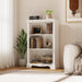 3-Tier Bookshelf, White Bookshelf with Adjustable Shelf, Wooden Bookshelf Open Storage, 9.8" D X 24.6" W X 38" H, Small Bookcase for Study Room, Living Room, Home Office, Bedroom (White)
