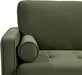 Olive Green Velvet Upholstered Sofa With PocketCoil