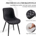 Dining Chairs Set of 2 Kitchen & Dining Room Chairs Modern Black