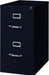 Hirsh Industries 25" Deep Commercial 2 Drawer Letter Size High Side Vertical File Cabinet Color: Black