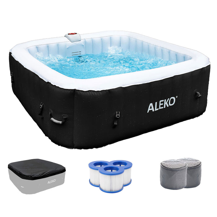 ALEKO Inflatable Improved Version 6 Prs Hot Tub 265 Gallon up to 130 Bubble Jets