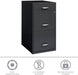 3 Drawers 27.32" Vertical Charcoal Metal Filing Cabinet Lockable Pre-Assembled Stationary Letter Size for Home, Office