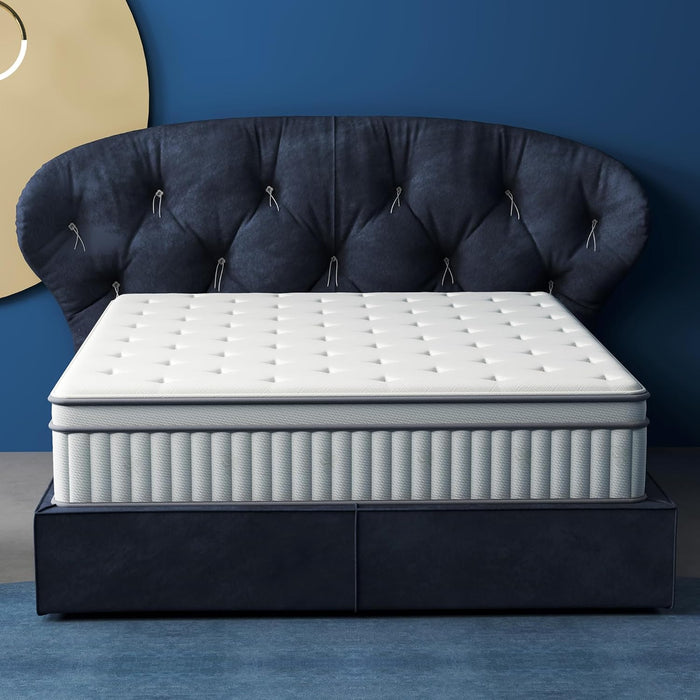 12 Inch Twin Size Mattress,Hybrid Twin Mattress in a Box Gel Memory Foam Mattresses with Pocket Springs,Medium Firm,Pressure Relief,39”*75”*12”