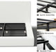 Cloud Upholstered King Bed Frame with Headboard, 5 Inch Foam Padded Platform, No Box Spring, Easy Assembly (Snow White)